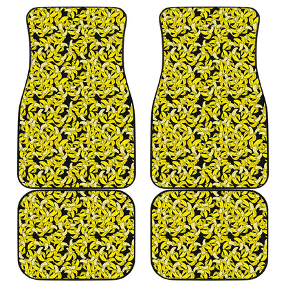 Peeled Banana Pattern Print Front and Back Car Floor Mats