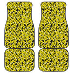 Peeled Banana Pattern Print Front and Back Car Floor Mats