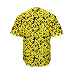 Peeled Banana Pattern Print Men's Baseball Jersey
