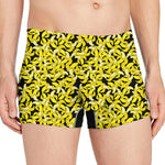Peeled Banana Pattern Print Men's Boxer Briefs