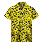 Peeled Banana Pattern Print Men's Short Sleeve Shirt
