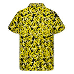 Peeled Banana Pattern Print Men's Short Sleeve Shirt