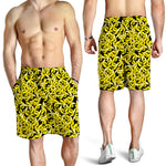 Peeled Banana Pattern Print Men's Shorts