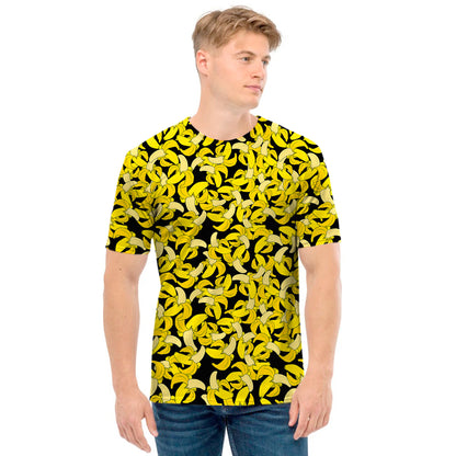 Peeled Banana Pattern Print Men's T-Shirt