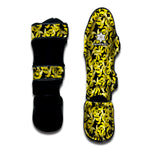 Peeled Banana Pattern Print Muay Thai Shin Guard