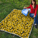 Peeled Banana Pattern Print Quilt