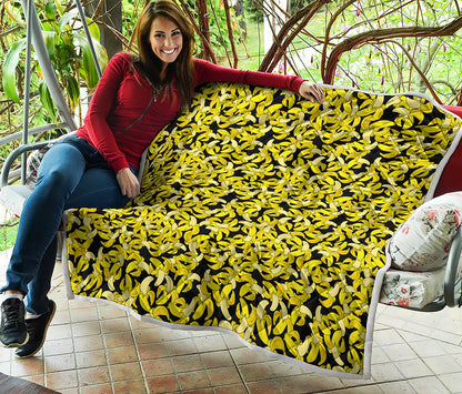 Peeled Banana Pattern Print Quilt