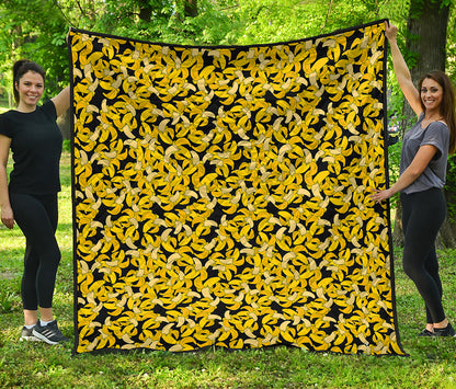 Peeled Banana Pattern Print Quilt