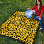 Peeled Banana Pattern Print Quilt