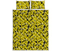 Peeled Banana Pattern Print Quilt Bed Set