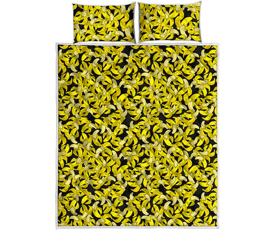 Peeled Banana Pattern Print Quilt Bed Set