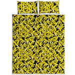 Peeled Banana Pattern Print Quilt Bed Set
