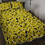 Peeled Banana Pattern Print Quilt Bed Set