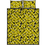 Peeled Banana Pattern Print Quilt Bed Set