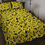 Peeled Banana Pattern Print Quilt Bed Set