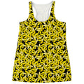 Peeled Banana Pattern Print Women's Racerback Tank Top