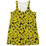 Peeled Banana Pattern Print Women's Racerback Tank Top