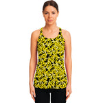 Peeled Banana Pattern Print Women's Racerback Tank Top