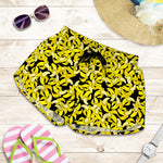 Peeled Banana Pattern Print Women's Shorts