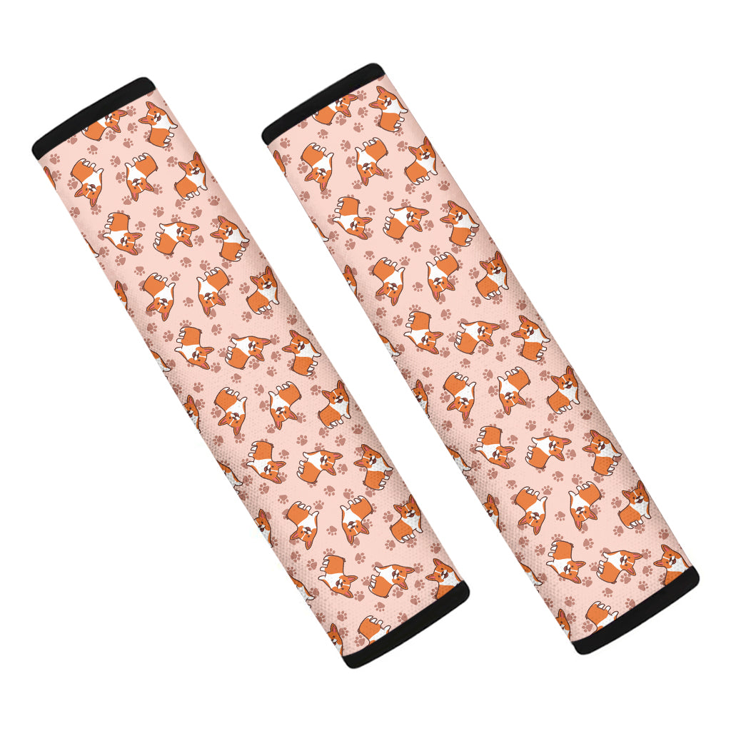 Pembroke Welsh Corgi Pattern Print Car Seat Belt Covers