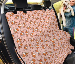 Pembroke Welsh Corgi Pattern Print Pet Car Back Seat Cover