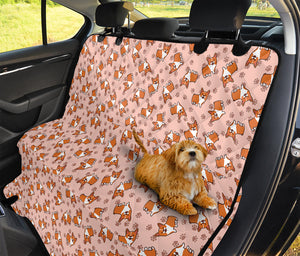 Pembroke Welsh Corgi Pattern Print Pet Car Back Seat Cover