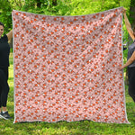 Pembroke Welsh Corgi Pattern Print Quilt
