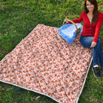 Pembroke Welsh Corgi Pattern Print Quilt