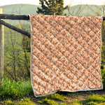 Pembroke Welsh Corgi Pattern Print Quilt