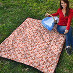 Pembroke Welsh Corgi Pattern Print Quilt