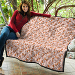 Pembroke Welsh Corgi Pattern Print Quilt