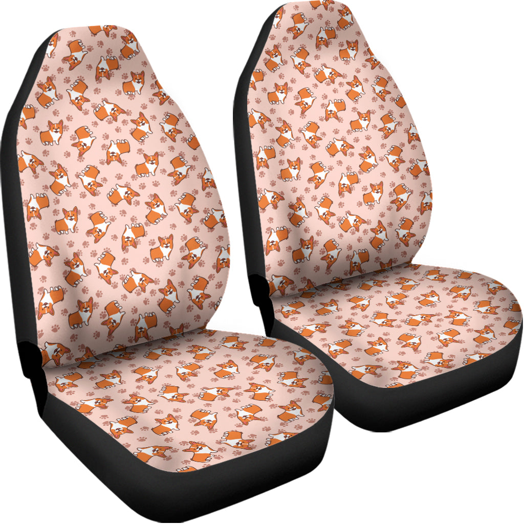 Pembroke Welsh Corgi Pattern Print Universal Fit Car Seat Covers