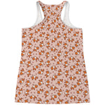 Pembroke Welsh Corgi Pattern Print Women's Racerback Tank Top