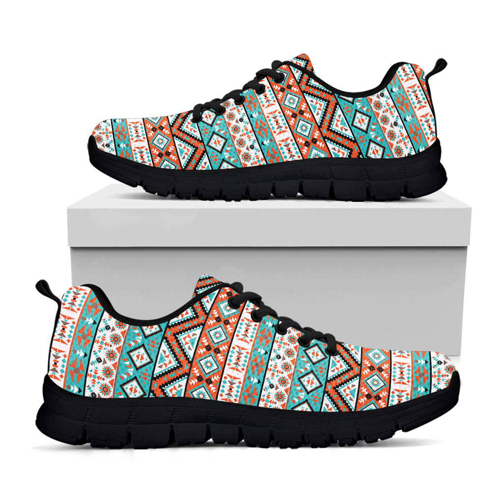 Pendleton Navajo Geometric Pattern Print Black Sneakers