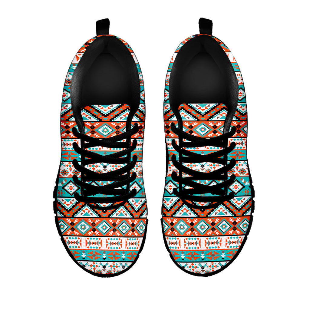 Pendleton Navajo Geometric Pattern Print Black Sneakers