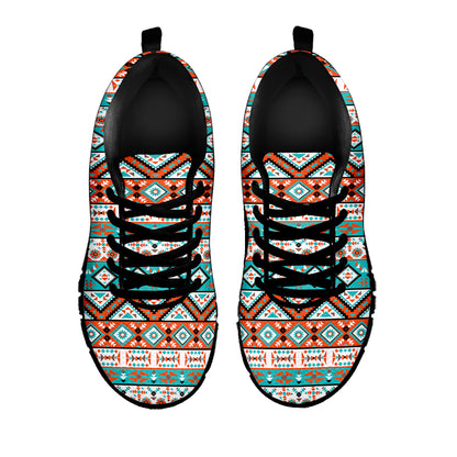 Pendleton Navajo Geometric Pattern Print Black Sneakers