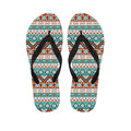 Navajo Geometric Pattern Print Flip Flops