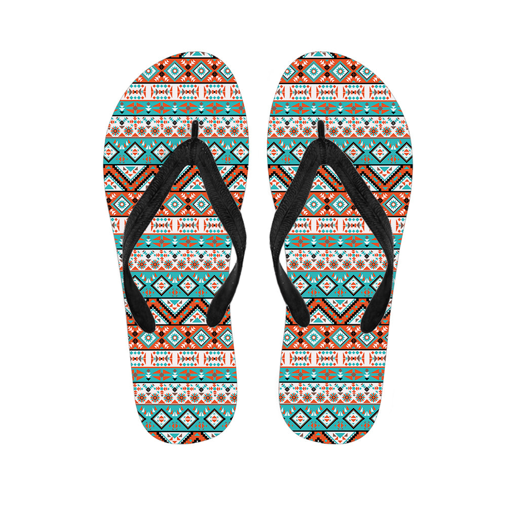 Pendleton Navajo Geometric Pattern Print Flip Flops