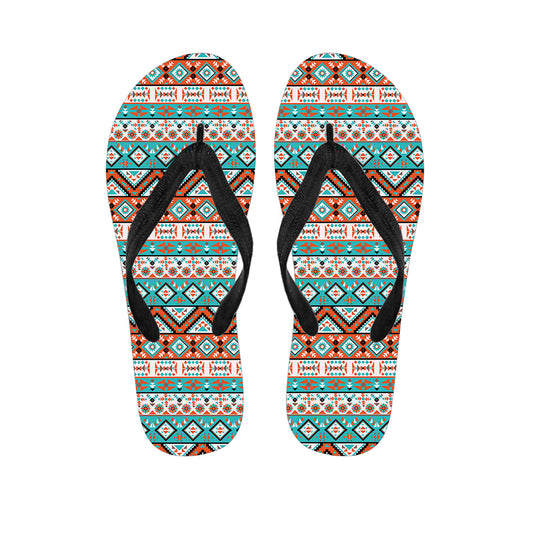 Pendleton Navajo Geometric Pattern Print Flip Flops