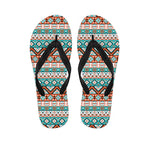 Pendleton Navajo Geometric Pattern Print Flip Flops