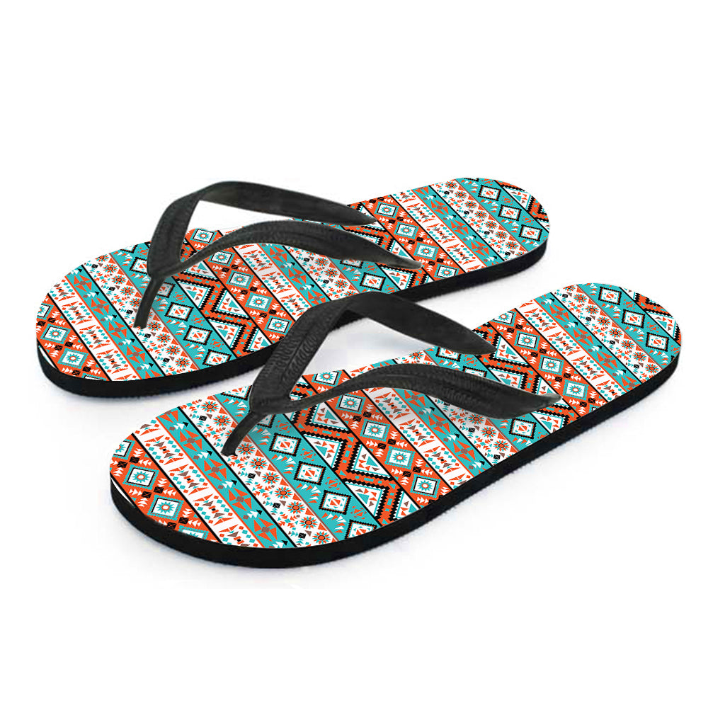 Pendleton Navajo Geometric Pattern Print Flip Flops