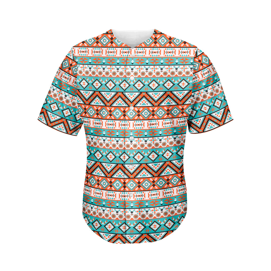 Pendleton Navajo Geometric Pattern Print Men's Baseball Jersey