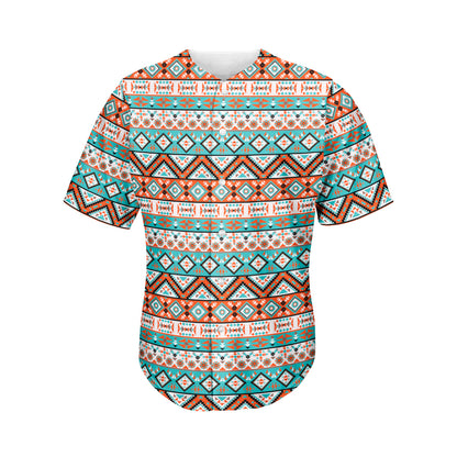 Pendleton Navajo Geometric Pattern Print Men's Baseball Jersey