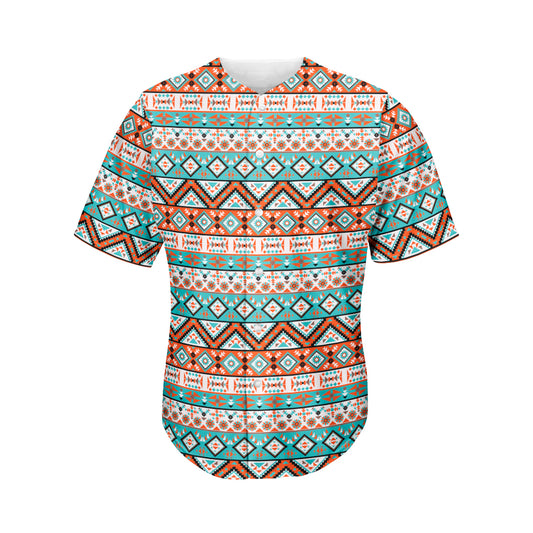 Pendleton Navajo Geometric Pattern Print Men's Baseball Jersey