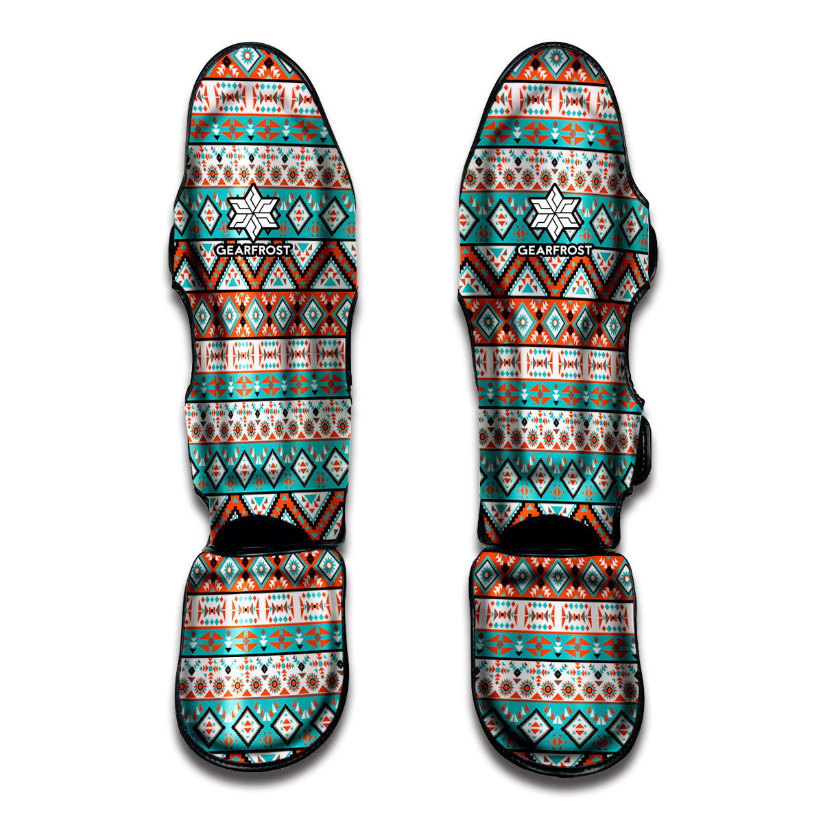 Pendleton Navajo Geometric Pattern Print Muay Thai Shin Guard