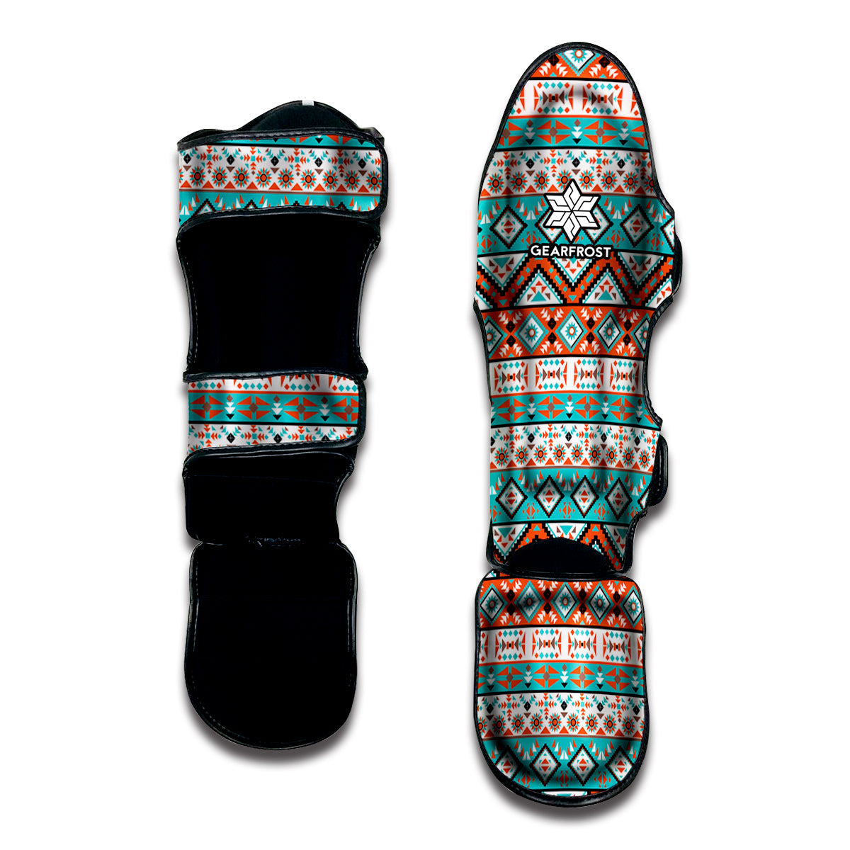 Pendleton Navajo Geometric Pattern Print Muay Thai Shin Guard