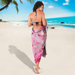 Peony And Rose Print Beach Sarong Wrap