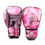Peony And Rose Print Boxing Gloves