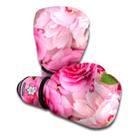 Peony And Rose Print Boxing Gloves