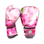 Peony And Rose Print Boxing Gloves